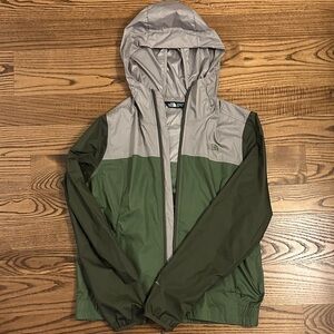 The North Face Women's Green and Gray Windbreaker